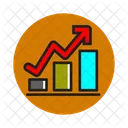 Gráfico de moeda  Ícone