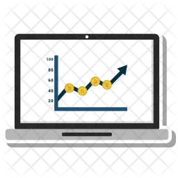 Gráfico de monitoramento  Ícone