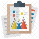 Grafico De Montana Analisis De Negocios Evaluacion De Negocios Icono