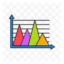 Gráfico de montaña  Icono