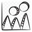 Grafico De Montanha Analise De Dados Infografico Ícone