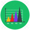 Grafico De Montanha Analise De Dados Infografico Ícone