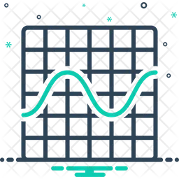 Gráfico de onda sinusoidal  Icono