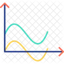 Grafico De Ondas Analises Estatisticas Ícone