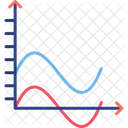 Grafico De Ondas Analises Estatisticas Ícone