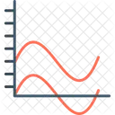 Grafico De Ondas Analises Estatisticas Ícone