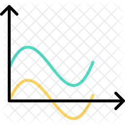 Gráfico de ondas  Ícone