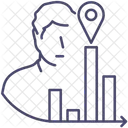 Gráfico de transportadora de funcionários  Ícone