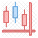 Gráfico de velas  Icono