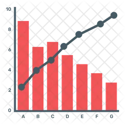 Diagrama de pareto  Ícone