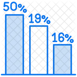 Gráfico de participación electoral  Icono