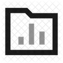 Gráfico de pastas  Ícone