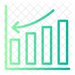 Gráfico de perda  Ícone