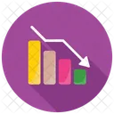 Estatistica Analise Diminuicao Ícone