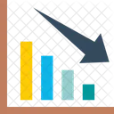 Perda Grafico Diminuicao Ícone