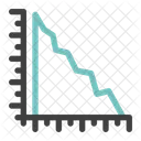 Gráfico de perdas  Ícone