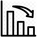 Grafico De Perdas Seta Diagrama Icon