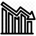 Grafico De Perdas Seta Diagrama Icon