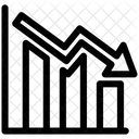 Grafico De Perdas Seta Diagrama Icon
