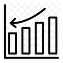 Gráfico de pérdidas  Icono