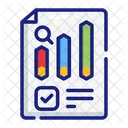 Grafico De Pesquisa Dados Resultados Ícone