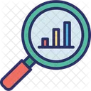 Grafico De Pesquisa Analise De Pesquisa Apresentacao Analitica Ícone