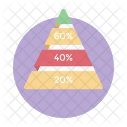 Gráfico de pirâmide empresarial  Ícone