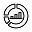 Grafico De Pizza Distribuicao De Dados Proporcoes Ícone