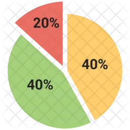 Gráfico de pizza  Ícone