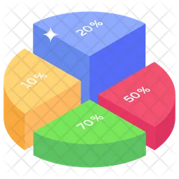 Gráfico de pizza  Ícone