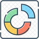 Gráfico de pizza  Ícone