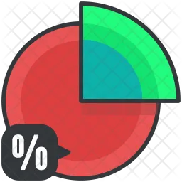 Gráfico de pizza  Ícone