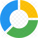 Grafico De Pizza Separado Donut Ícone