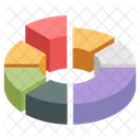 Gráfico de pizza  Ícone