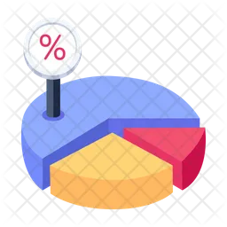 Gráfico de pizza  Ícone