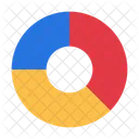 Grafico De Pizza Tamanho Do Mercado Negocios E Financas Ícone