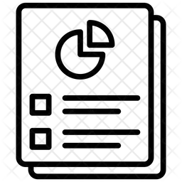 Gráfico de pizza de auditoria  Ícone