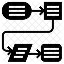 Processo Grafico Fluxo Ícone