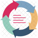 Diagrama Grafico Loop Ícone