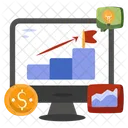 Grafico De Progreso Grafico De Progreso Analisis De Datos Icono