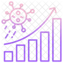 Gráfico de propagação do coronavírus  Ícone