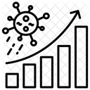 Gráfico de propagação do coronavírus  Ícone