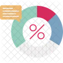 Grafico Diagrama Donut Ícone