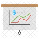 Gráfico de receitas  Icon