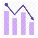 Grafico De Regressao Grafico Estatistica Ícone