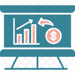 Gráfico de renda  Ícone