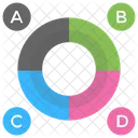 Grafico Circular Grafico De Progreso Grafico Estadistico Icono