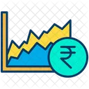 Gráfico de rúpias  Ícone