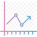 Gráfico de setas  Ícone