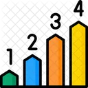 Gráfico de setas  Ícone